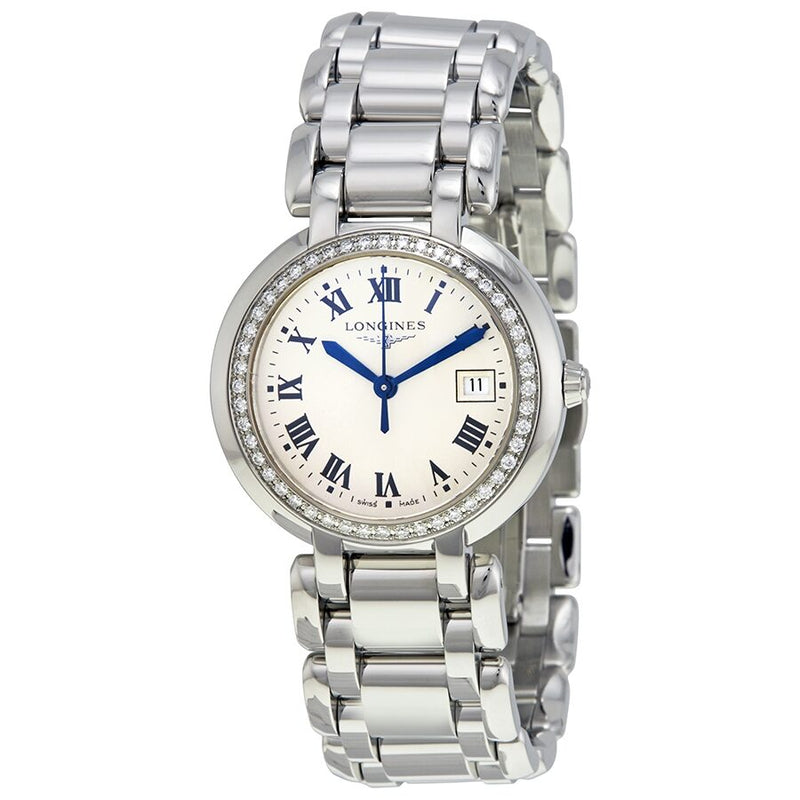 Longines Prima Luna Silver Dial Diamond Ladies Watch #L8.112.0.71.6 - Watches of America #2