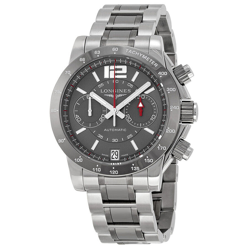 Longines Admiral Chronograph Automatic Grey Dial Men's Watch #L3.667.4.06.7 - Watches of America