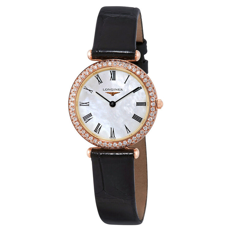 Longines Agassiz Mother of Pearl Diamond Dial Ladies Watch #L43079810 - Watches of America