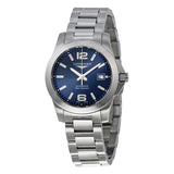 Longines Conquest Automatic Blue Dial Stainless Steel Ladies Watch #L3.276.4.99.6 - Watches of America