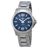 Longines Conquest Automatic Blue Dial Men's Watch #L36764996 - Watches of America