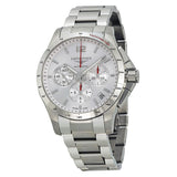 Longines Conquest Automatic Chronograph Silver Dial Stainless Steel Men's Watch #L36974766 - Watches of America