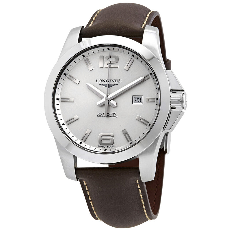 Longines Conquest Automatic Silver Dial Men's Watch #L3.778.4.76.5 - Watches of America