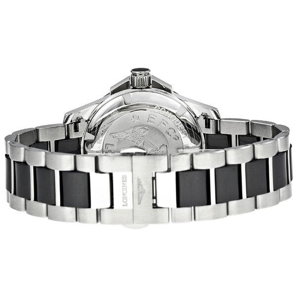 Longines Conquest Black Ceramic Diamond Ladies Watch L32810577#L3.281.0.57.7 - Watches of America #3
