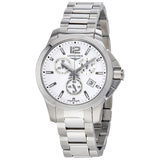 Longines Conquest Chronograph White Dial Unisex Watch L33794166#L3.379.4.16.6 - Watches of America