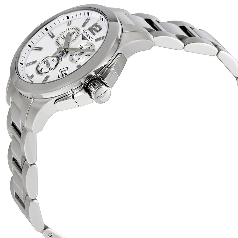 Longines Conquest Chronograph White Dial Unisex Watch L33794166#L3.379.4.16.6 - Watches of America #2