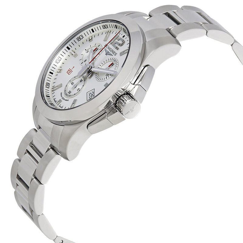 Longines Conquest Chronograph Silver Dial Men's Watch #L38004766 - Watches of America #2