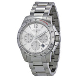 Longines Conquest Chronograph Silver Dial Stainless Steel Men's Watch L27434766#L2.743.4.76.6 - Watches of America