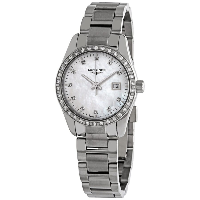 Longines Conquest Classic Quartz Diamond Ladies Watch #L2.286.0.87.6 - Watches of America