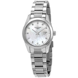 Longines Conquest Classic Mother of Pearl Diamond Dial Ladies Watch #L22864876 - Watches of America