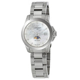 Longines Conquest Diamond White Mother of Pearl Dial Ladies Watch #L3.381.4.87.6 - Watches of America