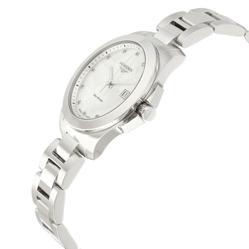 Longines Conquest Mother of Pearl Dial Ladies Watch #L3.378.4.87.6 - Watches of America #2