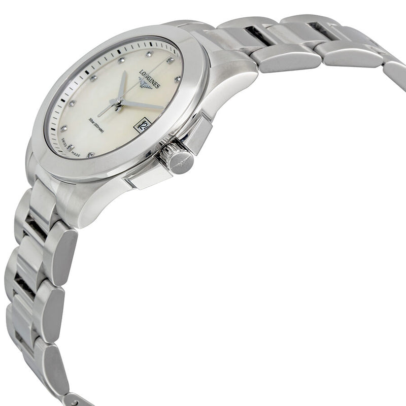 Longines Conquest Mother of Pearl Dial Ladies Watch #L3.377.4.87.6 - Watches of America #2