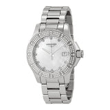 Longines Conquest Mother of Pearl Dial Stainless Steel Ladies Watch #L32800876 - Watches of America