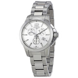 Longines Conquest Chronograph Silver Dial Unisex Watch #L33794766 - Watches of America