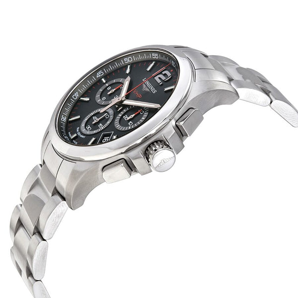 Longines Conquest V.H.P. Perpetual Chronograph Quartz Black Dial Men's Watch #L37174566 - Watches of America #2