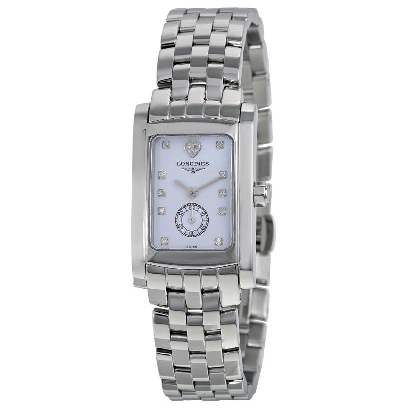 Longines Dolce Vita Blue Mother of Pearl Dial Stainless Steel Ladies Watch #L51554926 - Watches of America