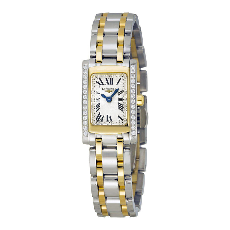 Longines Dolce Vita Silver Dial Diamond Two Tone Ladies Watch #L5.158.5.78.7 - Watches of America