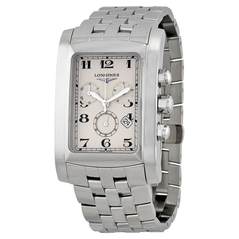 Longines Dolce Vita Silver Dial Stainless Steel Chronograph Men's Watch L56874736#L5.687.4.73.6 - Watches of America