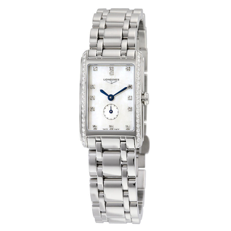 Longines Dolce Vita White Mother of Pearl Dial Ladies Watch L52550876#L5.255.0.87.6 - Watches of America