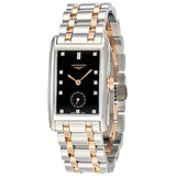 Longines DolceVita Black Dial Diamond Ladies Watch #L5.512.5.57.7 - Watches of America