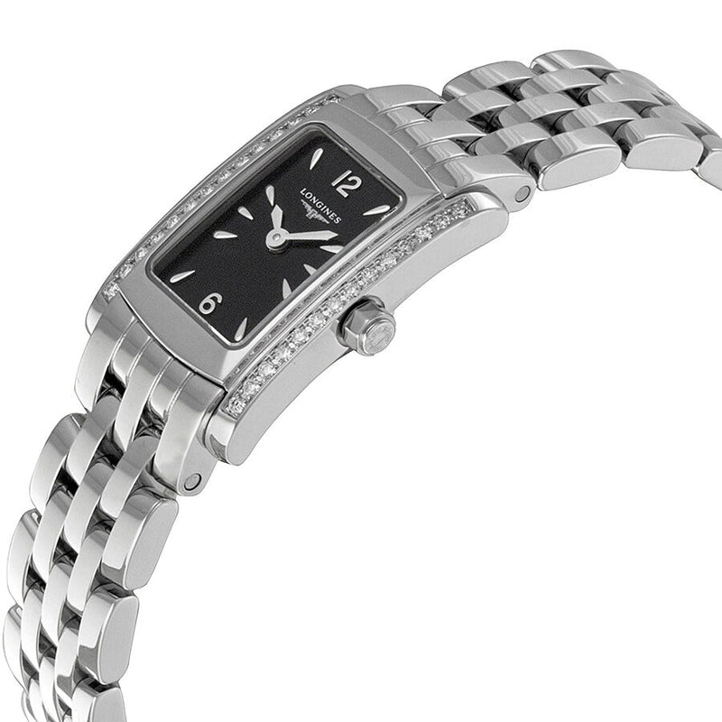 Longines DolceVita Black Dial Stainless Steel Ladies Watch #L5.158.0.76.6 - Watches of America #2