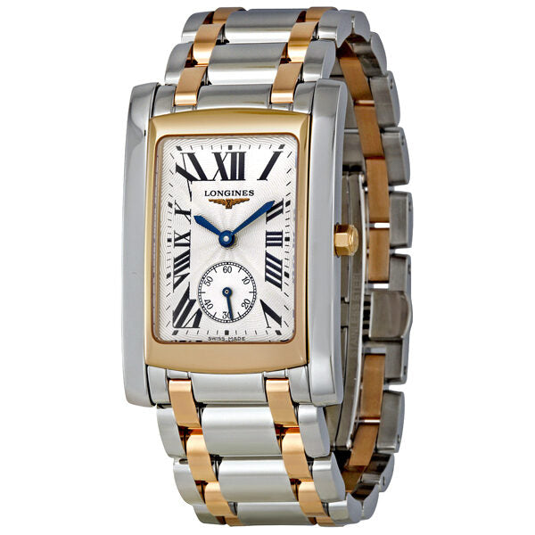 Longines Dolcevita Seconds Sub-Dial 18k Rose Gold & Stainless Steel Men's Watch 56555717#L5.655.5.71.7 - Watches of America