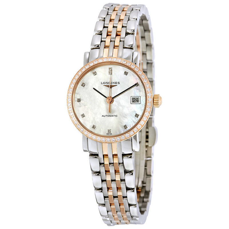 Longines Elegant Collection Automatic Diamond Ladies Watch #L4.309.5.88.7 - Watches of America