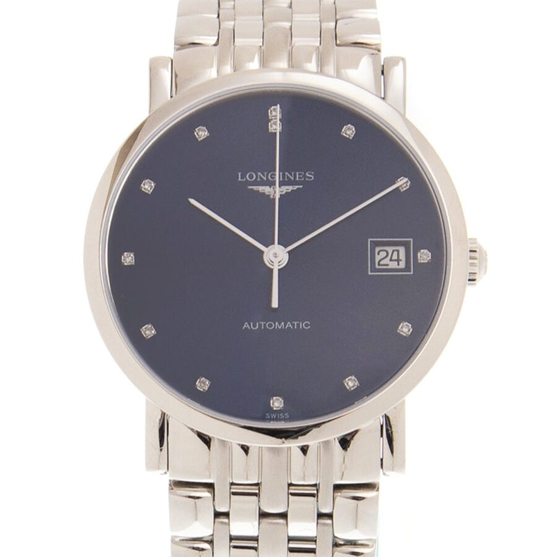 Longines Elegant Automatic Diamond Blue Dial Watch #L48094976 - Watches of America #2