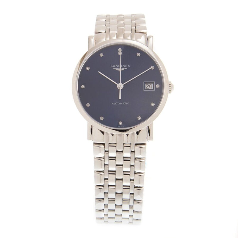 Longines Elegant Automatic Diamond Blue Dial Watch #L48094976 - Watches of America #3