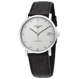 Longines Elegant Automatic Diamond Grey Dial Ladies Watch #L4.809.4.77.2 - Watches of America