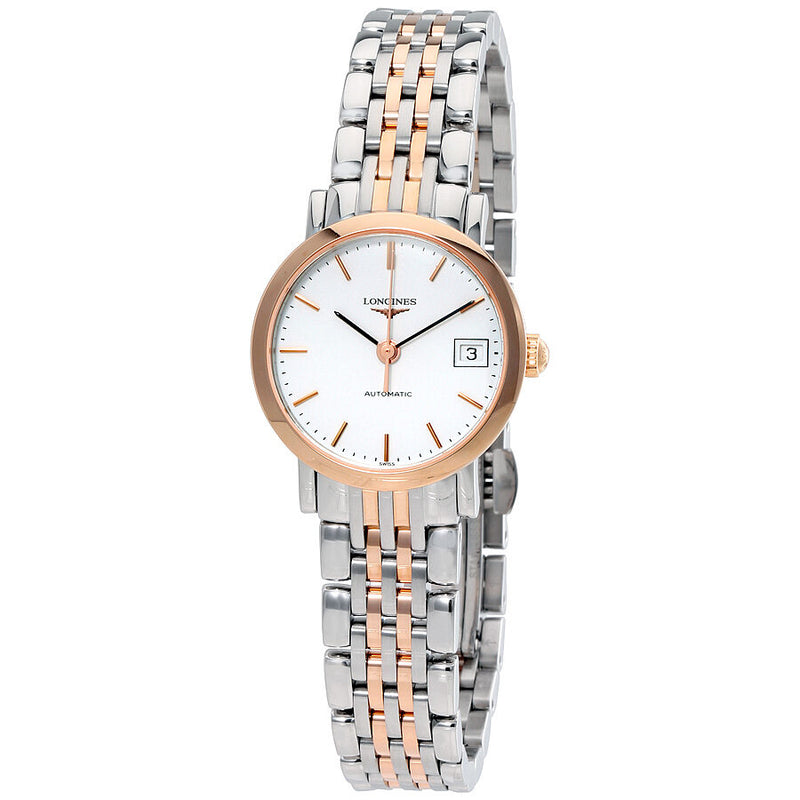 Longines Elegant Automatic White Dial Ladies Watch #L4.309.5.12.7 - Watches of America