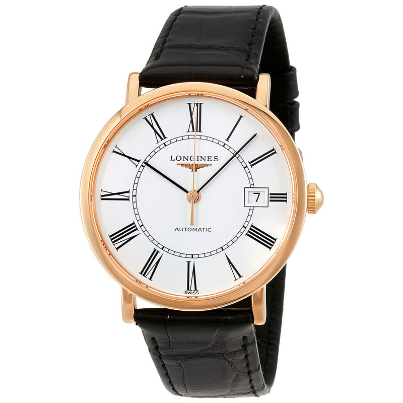 Longines Elegant Automatic 18kt Rose Gold 37 mm Unisex Watch #L4.787.8.11.0 - Watches of America