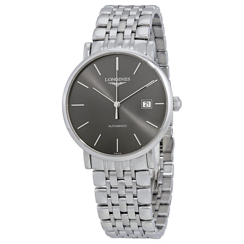 Longines Elegant Collection Automatic Grey Dial Men's Watch #L4.910.4.72.6 - Watches of America