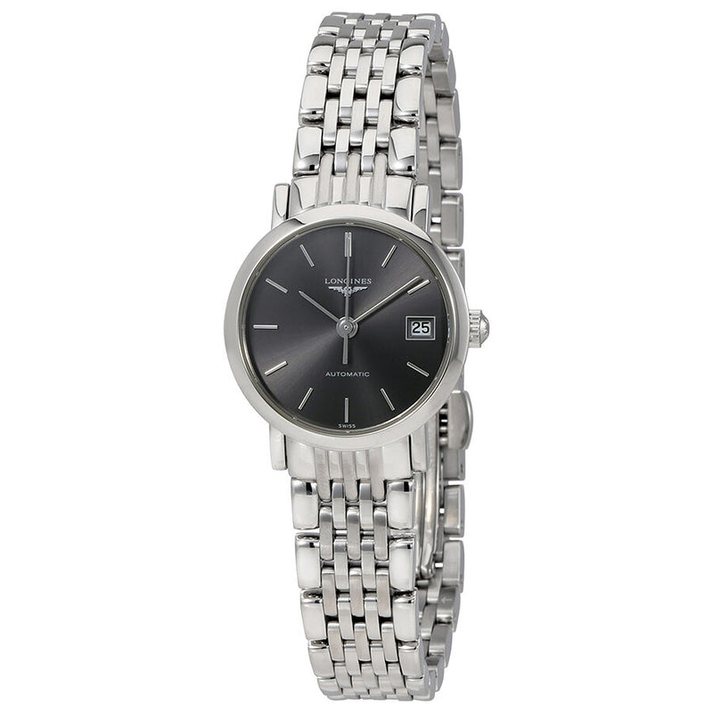 Longines Elegant Grey Dial Automatic Ladies Watch #L4.309.4.72.6 - Watches of America