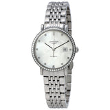 Longines Elegant Mother of Pearl Dial Ladies Watch #L43100876 - Watches of America