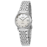 Longines Elegant Mother of Pearl Dial Ladies Watch #L43094876 - Watches of America