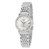 Longines Elegant Automatic Mother of Pearl Ladies Watch #L43090876 - Watches of America