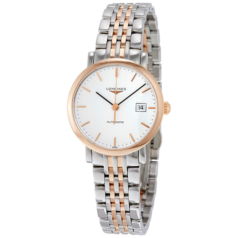Longines Elegant White Dial Ladies Watch #L43105127 - Watches of America