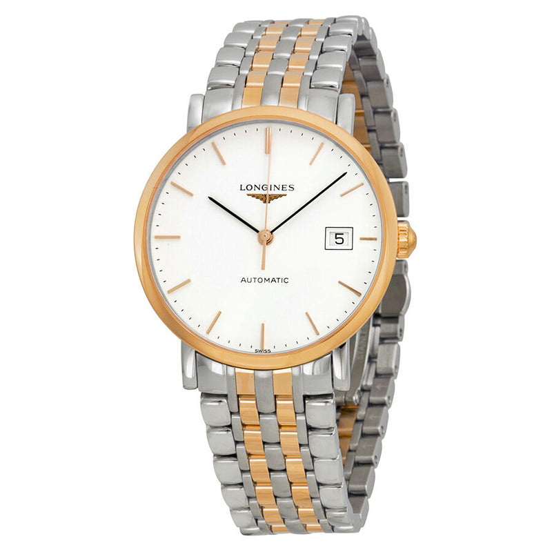 Longines Elegant Automatic White Dial Two-tone Steel Watch #L4.810.5.12.7 - Watches of America