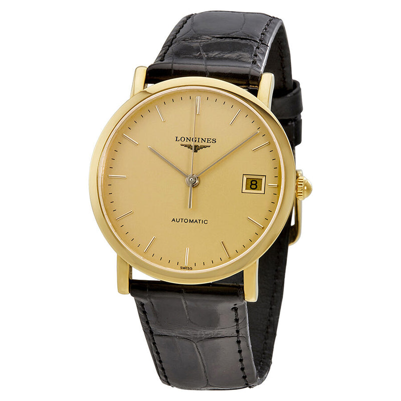 Longines Elegant Automatic Gold Dial Ladies Watch #L4.778.6.32.0 - Watches of America