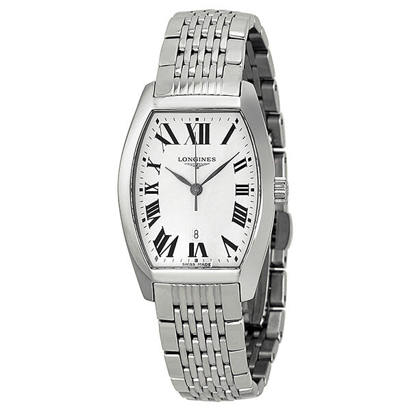 Longines Evidenza Silver White Dial Stainless Steel Ladies Watch L21554716#L2.155.4.71.6 - Watches of America