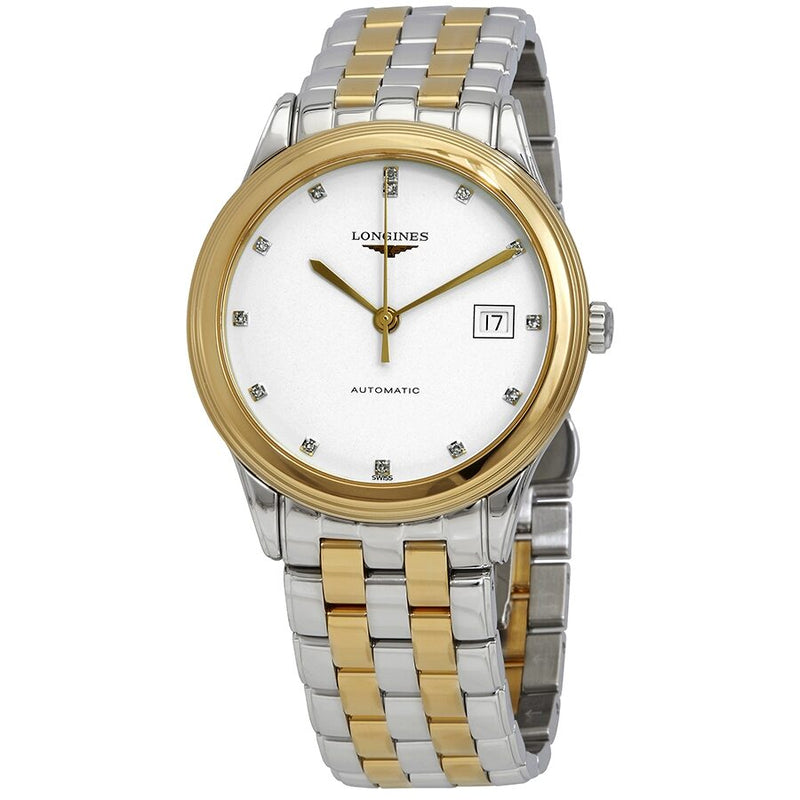 Longines Flagship Automatic Diamond White Dial Men's Watch #L4.974.3.27.7 - Watches of America