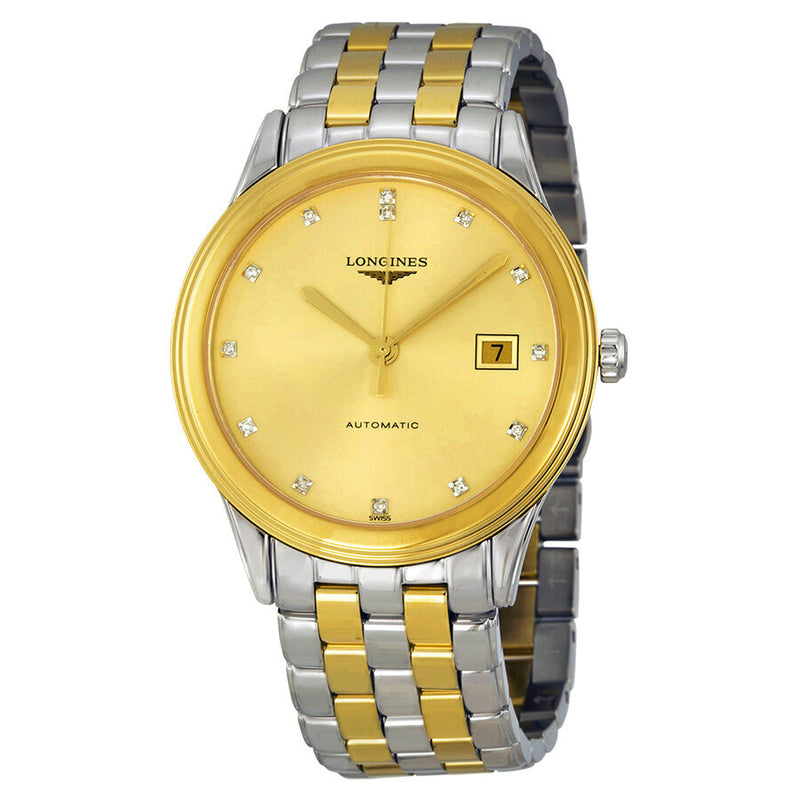 Longines Flagship Automatic Gold Dial Men's Watch #L4.874.3.37.7 - Watches of America