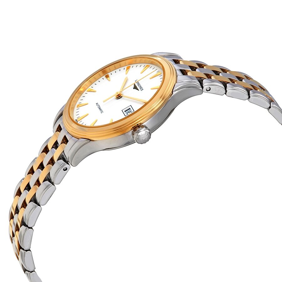 Longines Flagship Automatic White Dial Two tone Ladies Watch L4