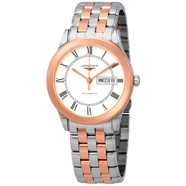 Longines Flagship Automatic White Dial Men's Watch #L4.899.3.91.7 - Watches of America