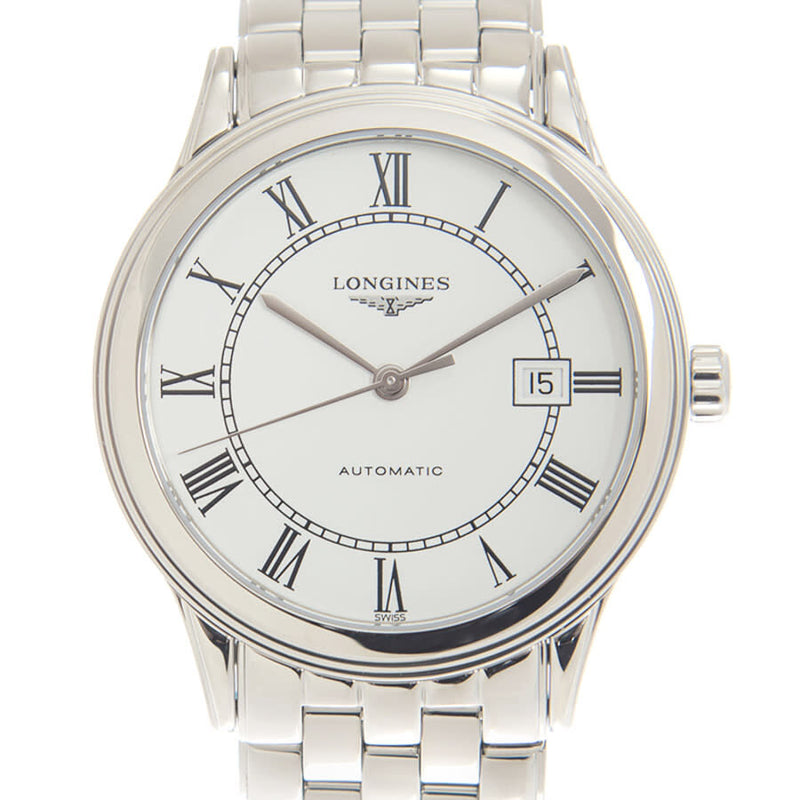 Longines Flagship Automatic White Dial Men's Watch #L4.984.4.21.6 - Watches of America