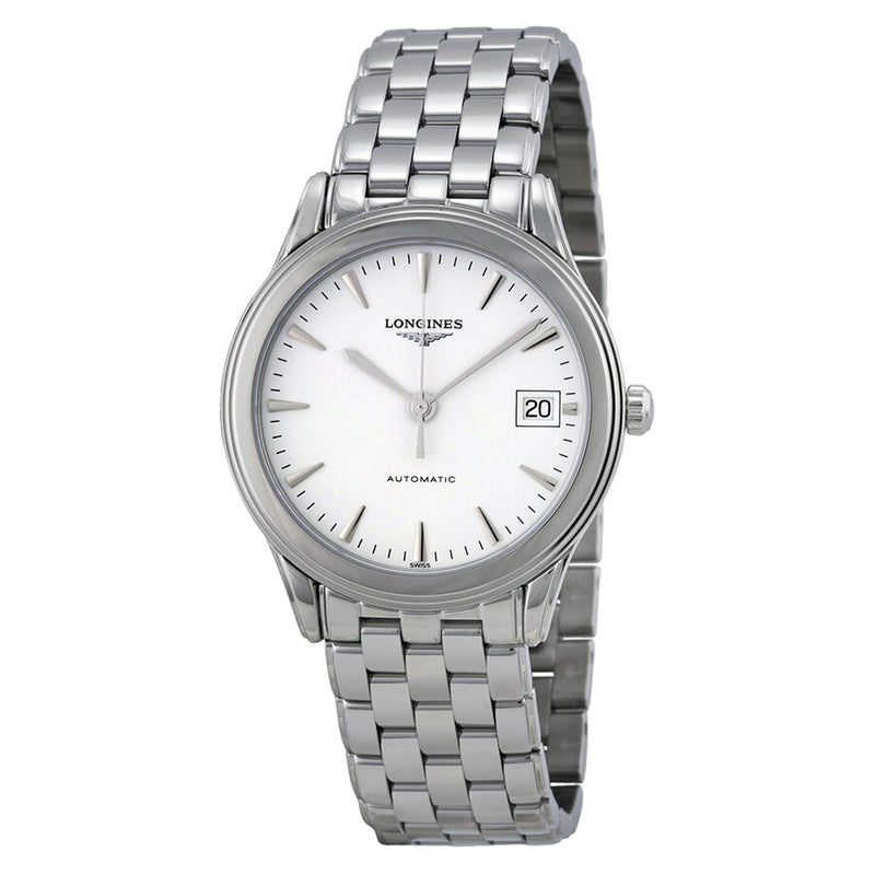 Longines Flagship Automatic White Dial Men's Watch #L4.774.4.12.6 - Watches of America