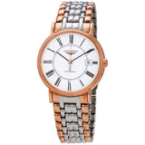 Longines Flagship Automatic White Dial Two-tone Men's Watch #L49211117 - Watches of America