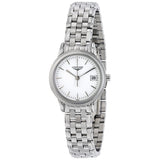 Longines Flagship White Dial Stainless Steel Ladies Watch L42164126#L4.216.4.12.6 - Watches of America